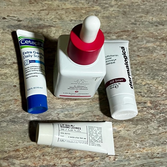 New Variety bundle of Dermatologica Cetaphil Drunk Elephant Retinol & lip balm